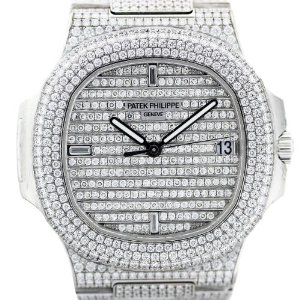 Patek Philippe Nautilus 5719/1G 18k White Gold Diamond Watch