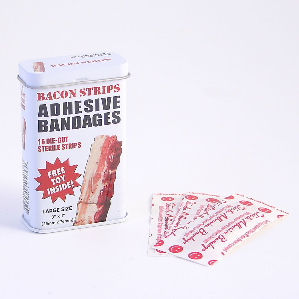 Bacon shaped band-aids