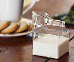glass milk cartoo