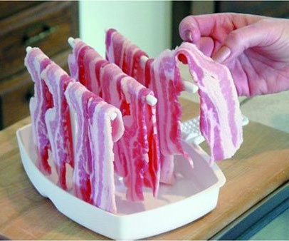 microwave bacon rack