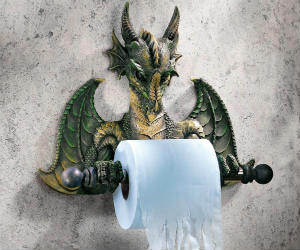 dragon toilet paper holder