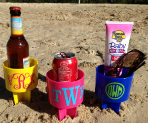 beach beverage holder
