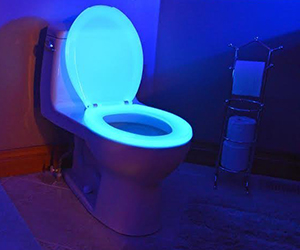 neon glow toilet