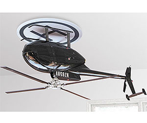 upside down helicopter fan