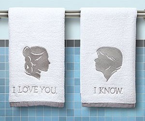 Han and Leia Bathroom Hand Towels