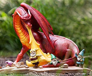 Dragon Attack Lawn Ornament
