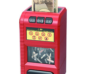 SHINE Dokkiri Piggy Bank Box Bill shredder