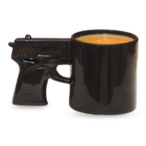 coffee cup gun