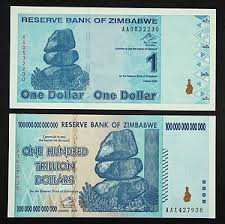 Zimbabwe 100 Trillion Dollar Bill