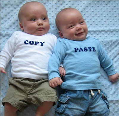 copy paste twin baby tshirts