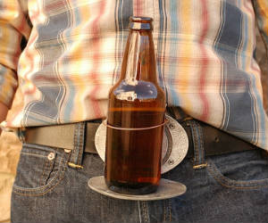 Belt Buckle Beer Holder
