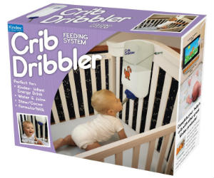 crib dribbler fake gag gift box