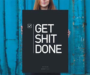 Get Shit Done Motivational Poster