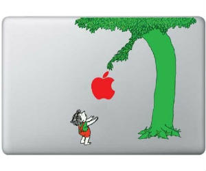 the giving tree macbook sticker decal