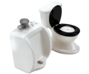 Toilet Salt and Pepper Shakers