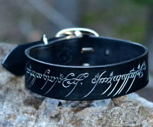 Elvish Script Dog Collar