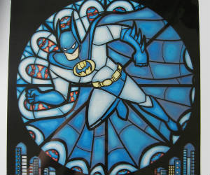 Stained Glass Superhero Prints