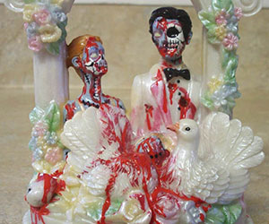 zombie wedding cake toppers