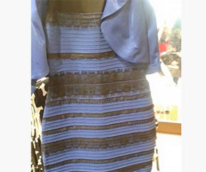Blue & Black or Gold & White Dress
