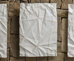 crumpled paper art