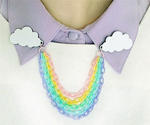 Rainbow Collar Clips