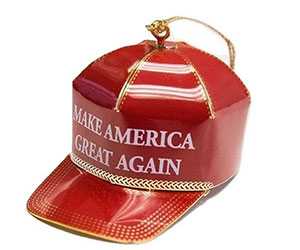 Trump Make America Great Again Red Cap Collectible Ornament
